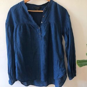 J Crew Chambray Blouse